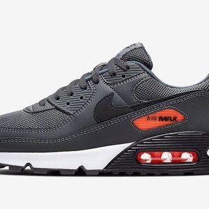 AUTHENTIC NIKE AIR MAX 90 Iron Grey Black Total Or